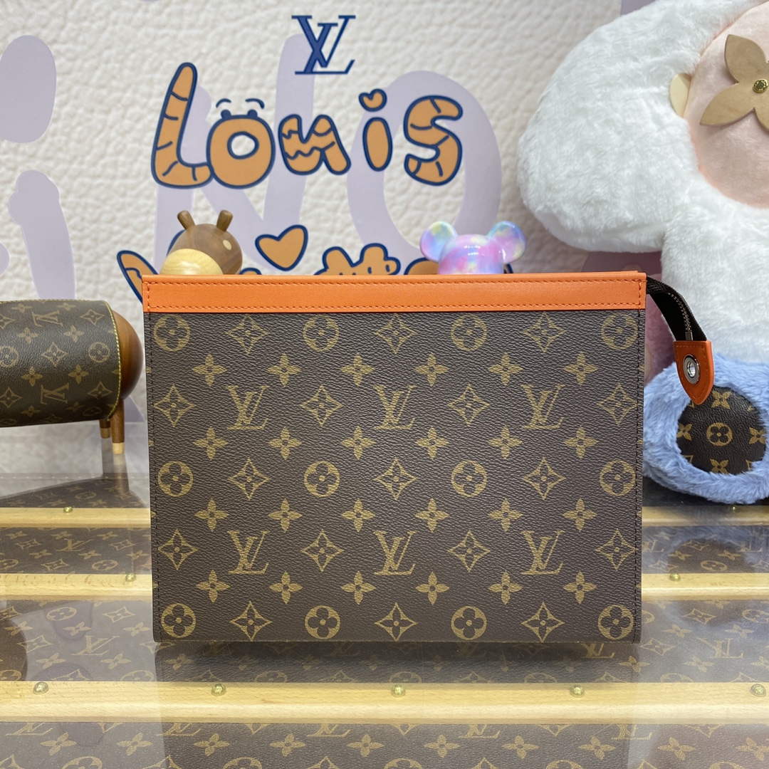 LV M82855 Louis Vuitton Pochette Voyage MM Bag Orange