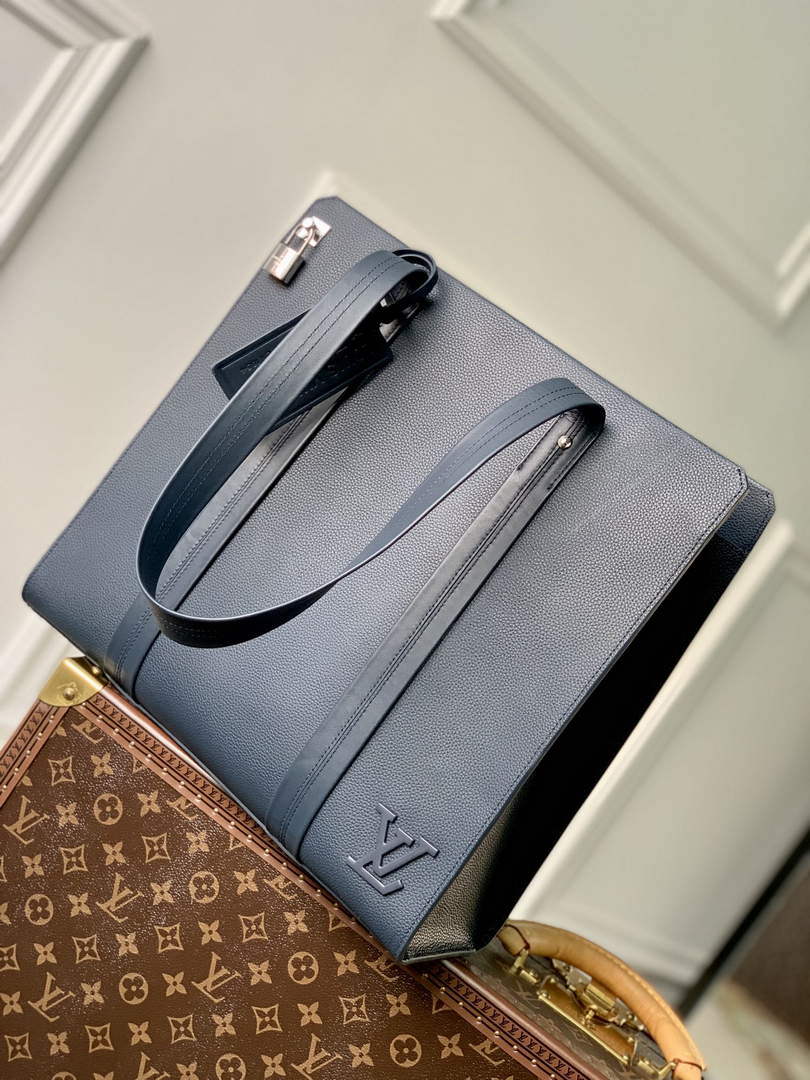 LV M21542 Louis Vuitton Takeoff Tote Bag Navy Blue