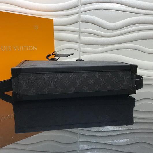 LV M44952 Louis Vuitton Soft Trunk Briefcase Monogram Black