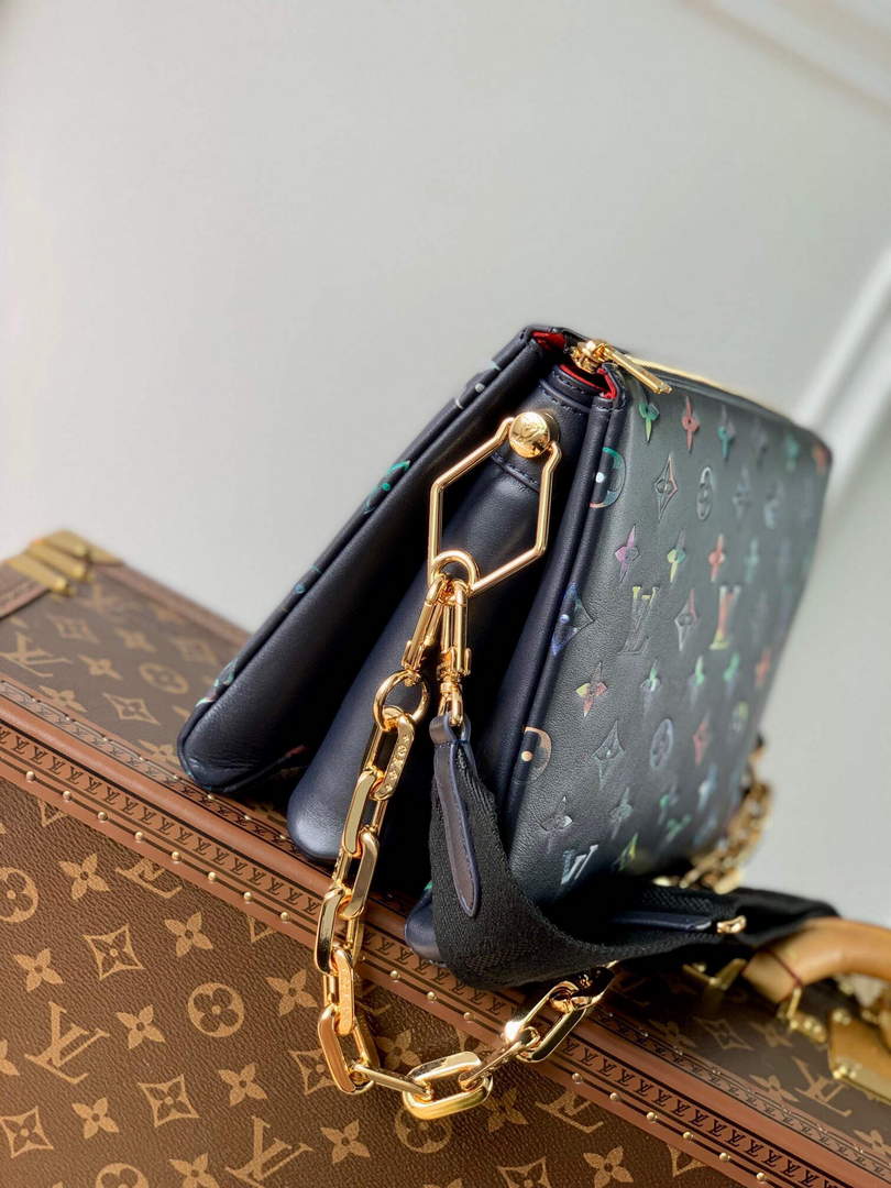 LV M21353 Louis Vuitton Coussin PM Handbag Navy Blue