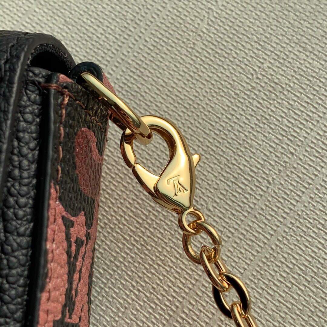 LV M64064 Louis Vuitton Felicie Pochette Monogram Bag M68697 M67856 Black