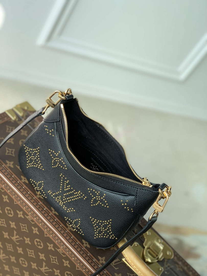 LV M46735 Louis Vuitton Bagatelle Handbag Black