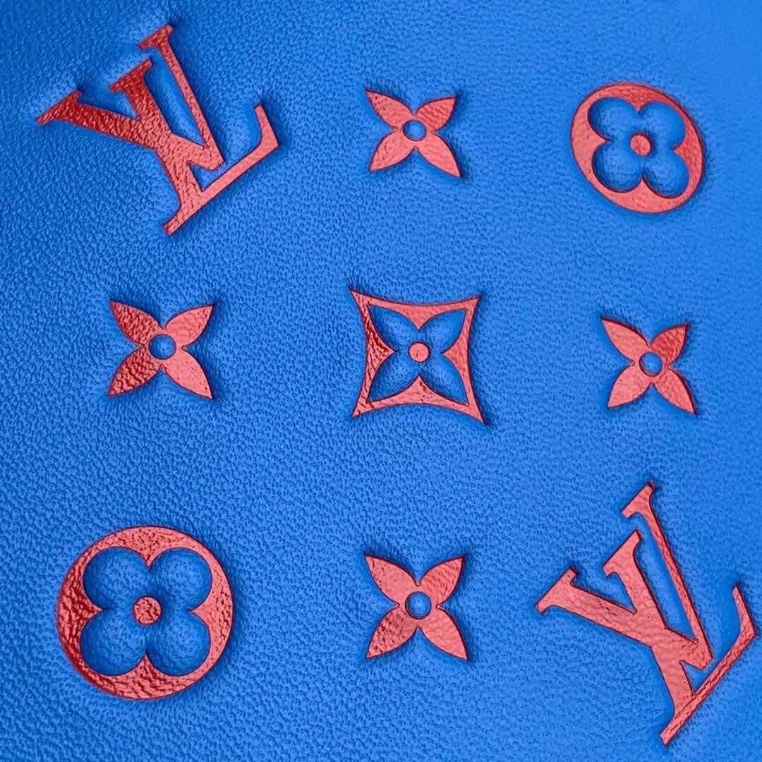 LV M58626 Louis Vuitton Coussin PM Blue/Red Lambskin Bag