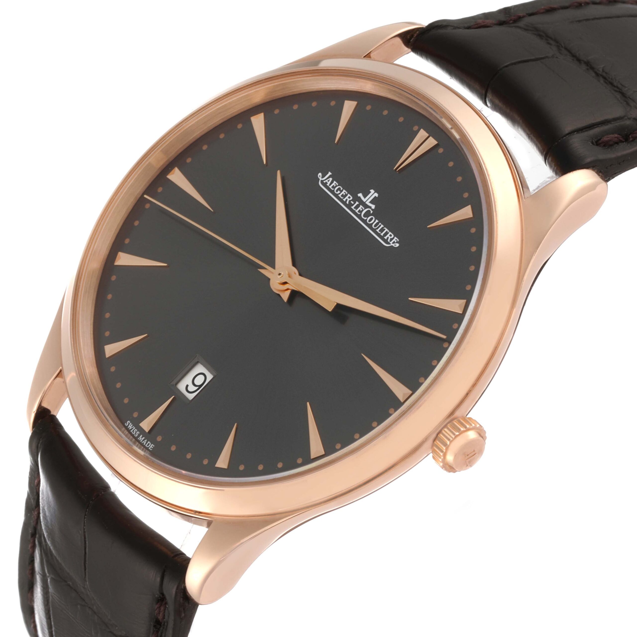 Jaeger Lecoultre Master Grande Ultra Thin Rose Gold Mens Watch 174.2.37.S