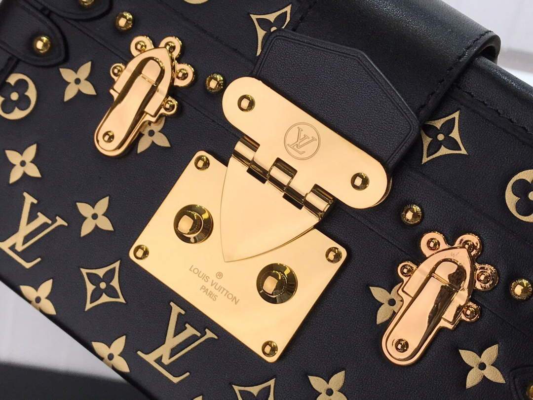 LV M44199 Louis Vuitton Petite Malle Monogram Black