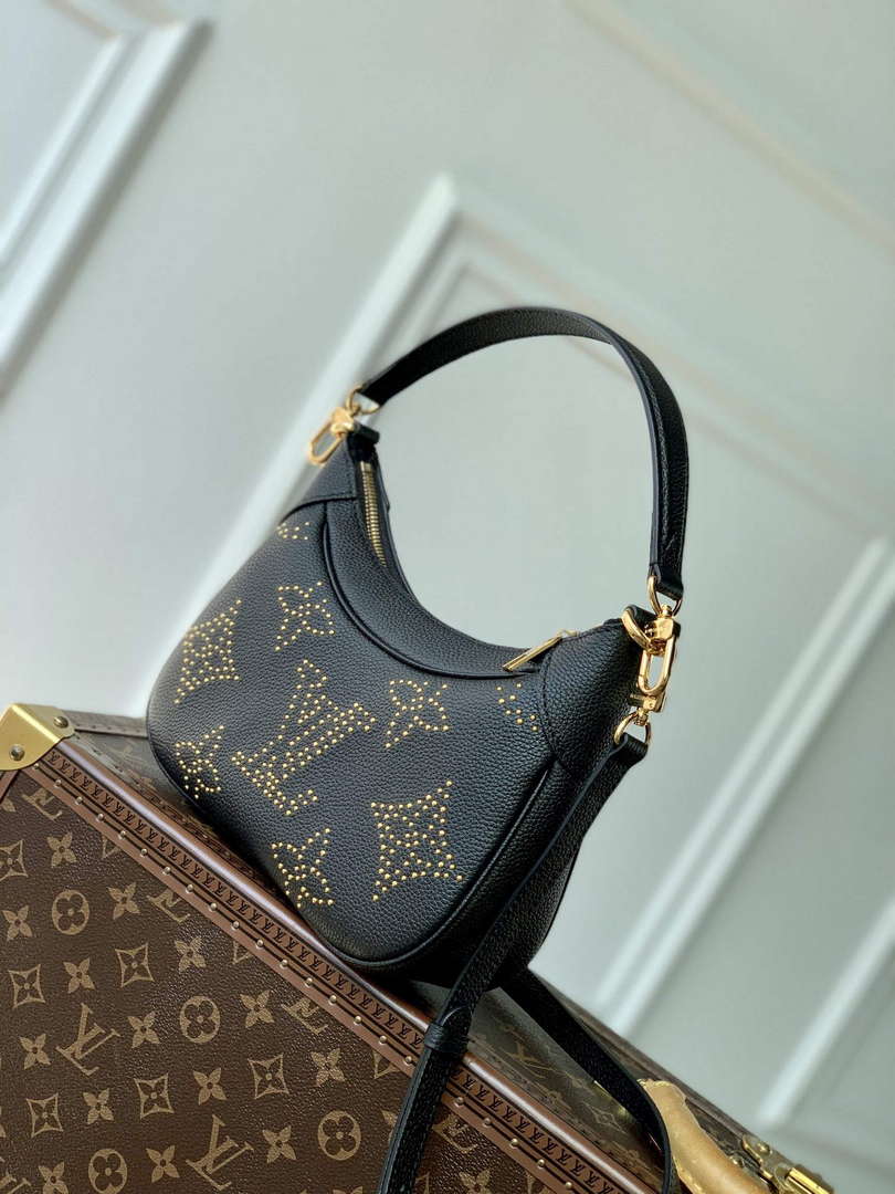 LV M46735 Louis Vuitton Bagatelle Handbag Black