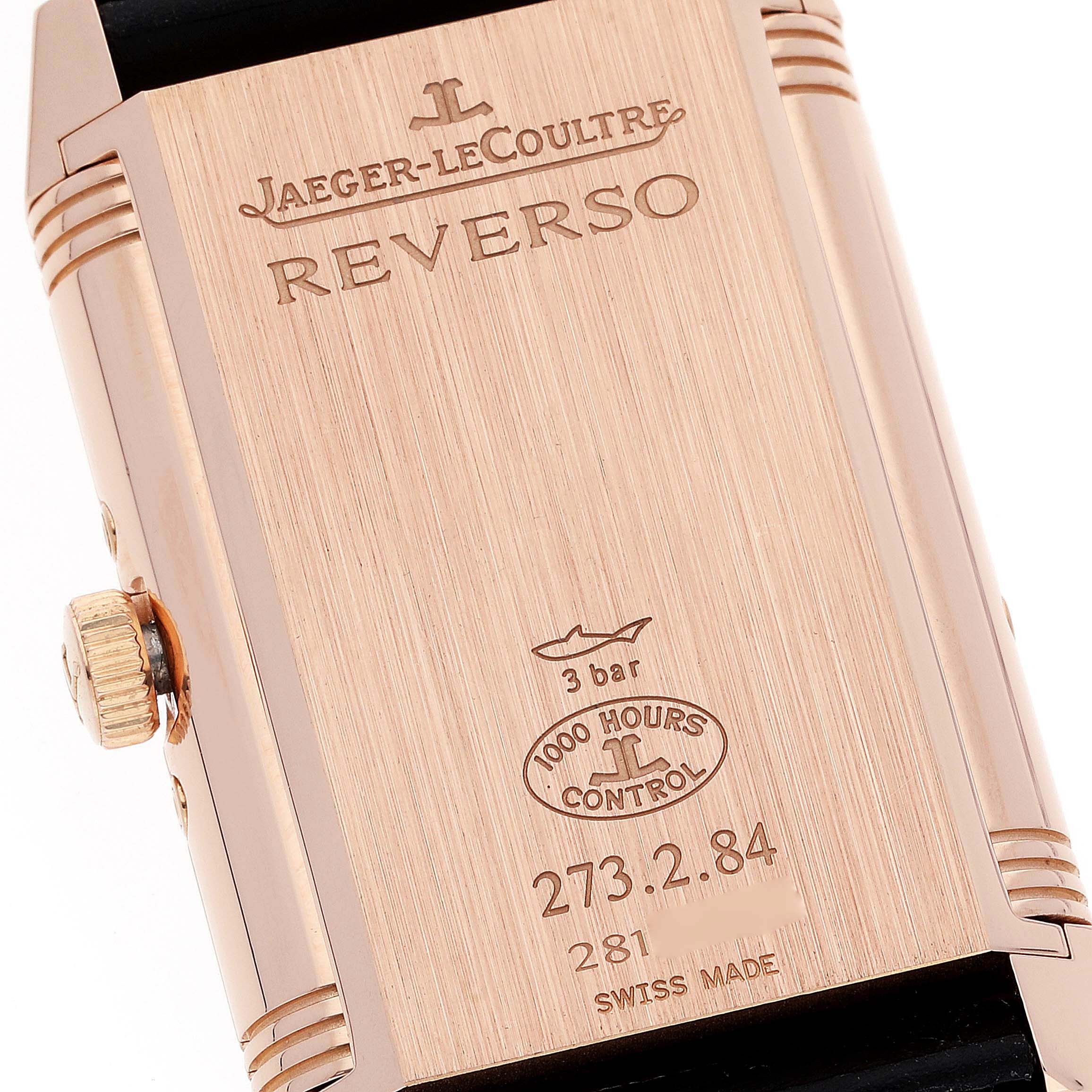 Jaeger LeCoultre Grande Reverso Calendar Moonphase Rose Gold Mens Watch Q3752520