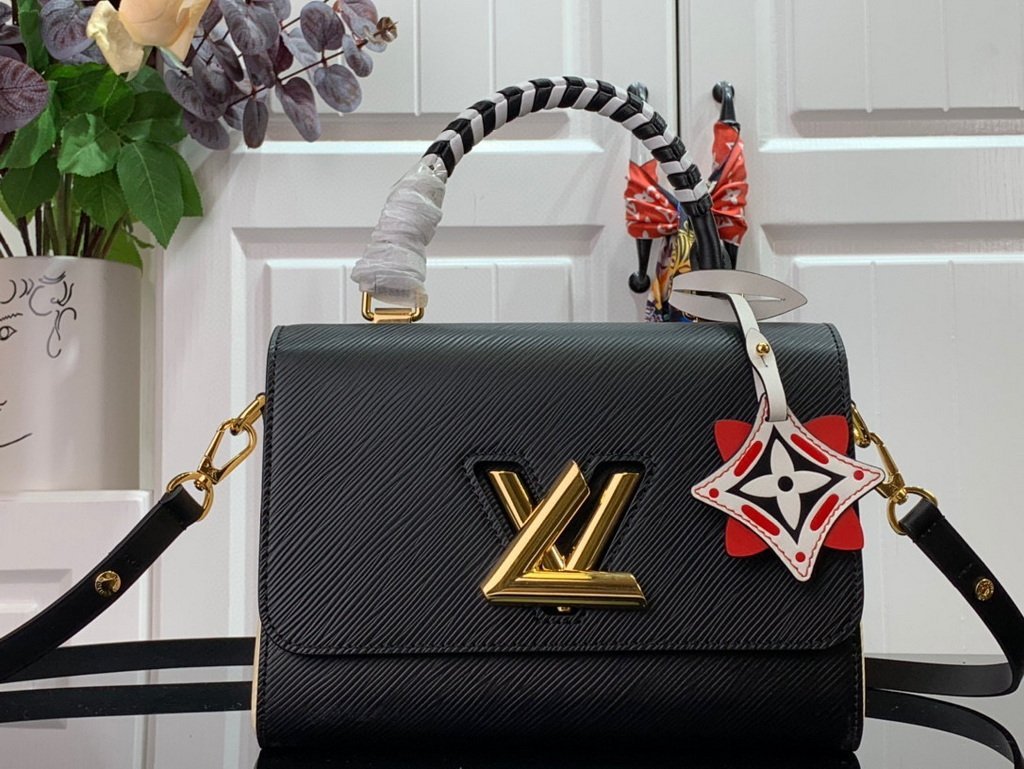Louis Vuitton M56780 LV Crafty Twist MM Bag M56779 Epi Black