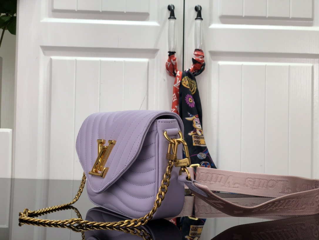 LV M56466 Louis Vuitton New Wave Multi-Pochette Leather M56461 Purple