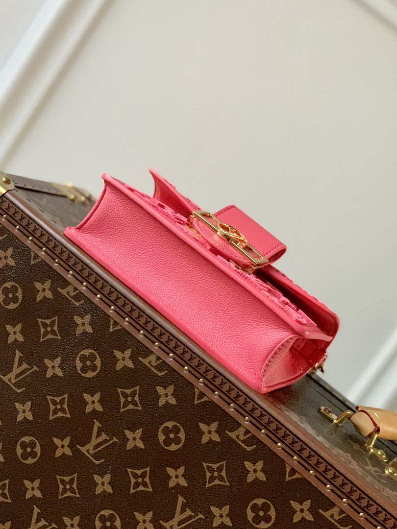 LV M20747 Louis Vuitton Dauphine Mini Bag Monogram Fluo Pink