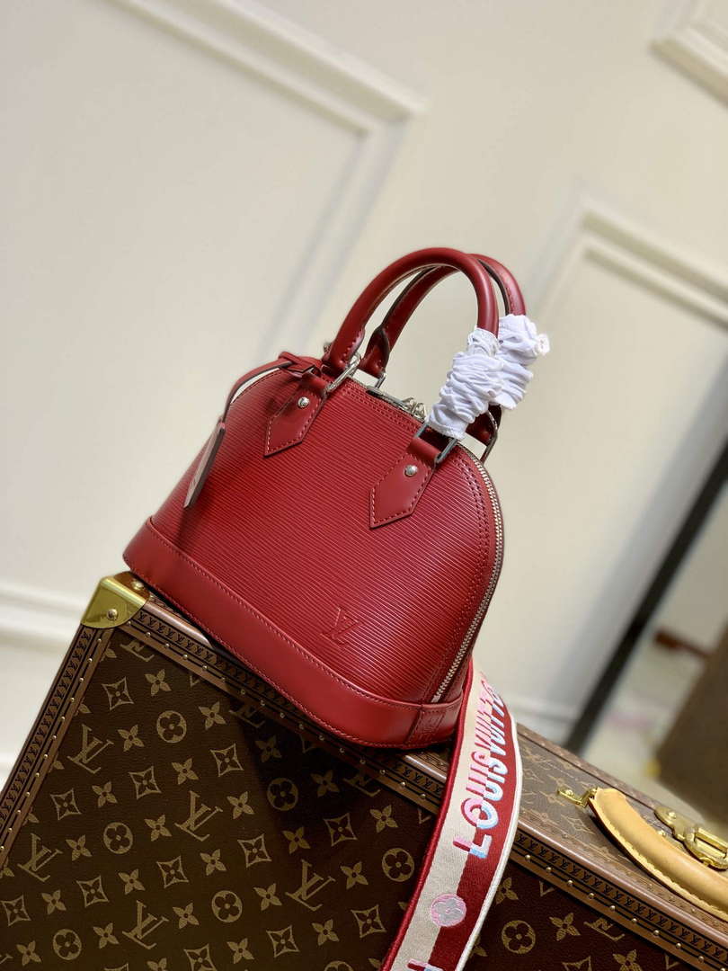LV M59345 Louis Vuitton Alma BB Bag Red
