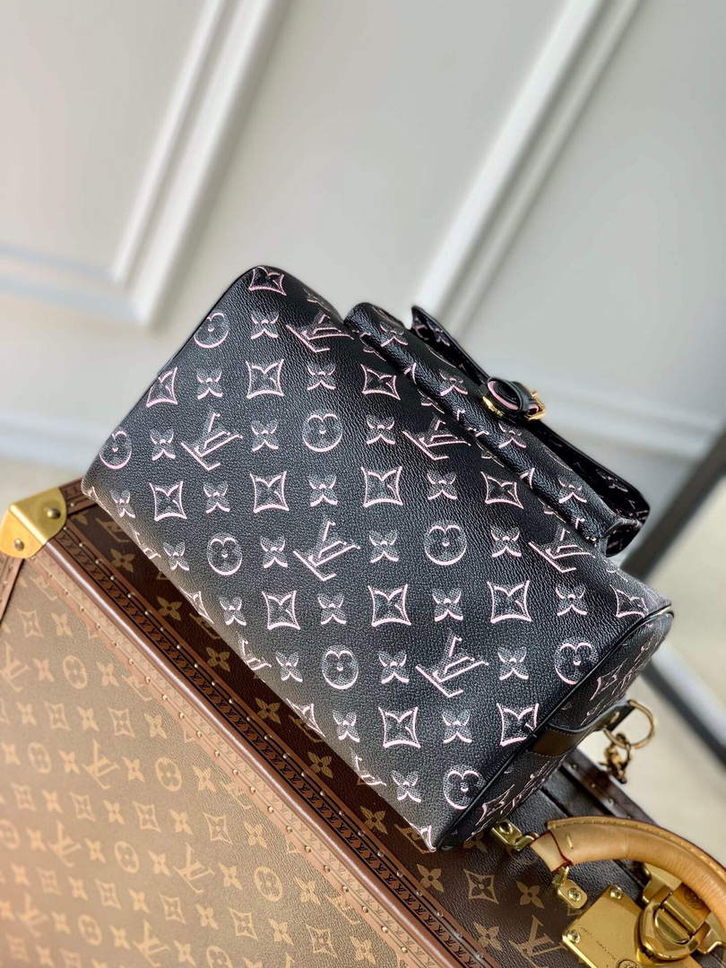 LV M20852 Louis Vuitton Speedy Bandouliere 25 Handbag Black