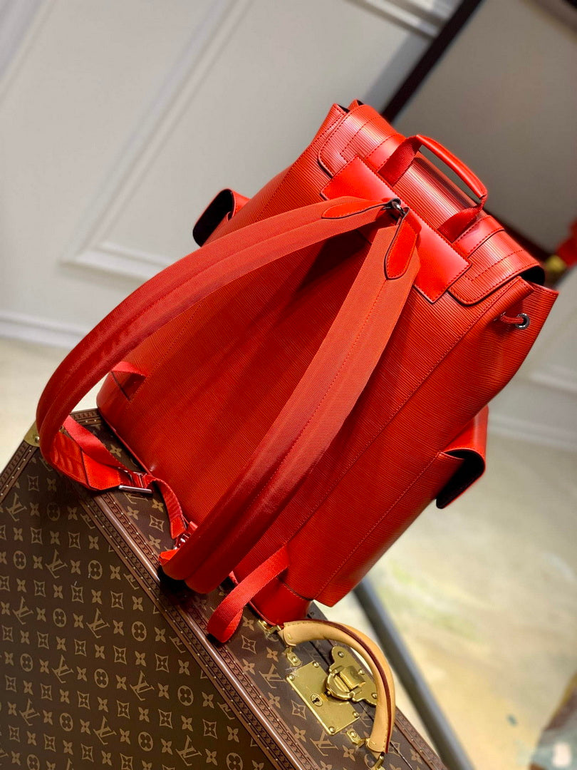 LV M41379 Louis Vuitton LV x Supreme Backpack Orange
