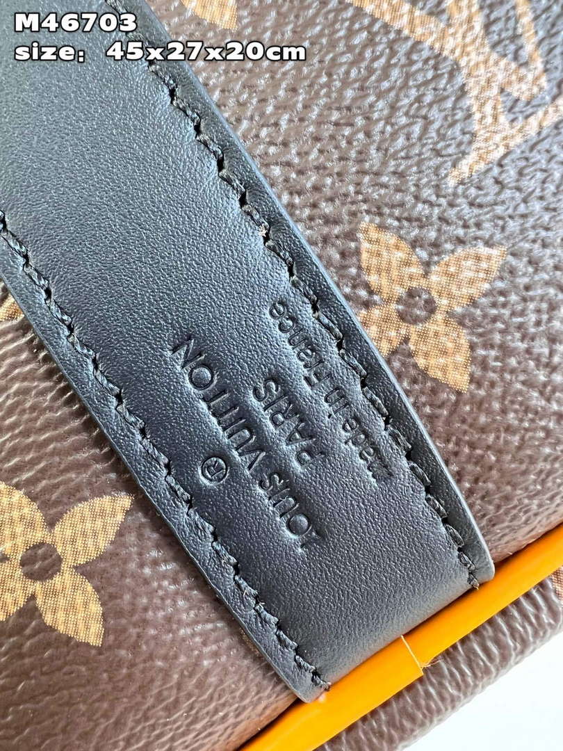 LV M46703 Louis Vuitton Keepall Bandouli��re 45 Bag Radiant Sun