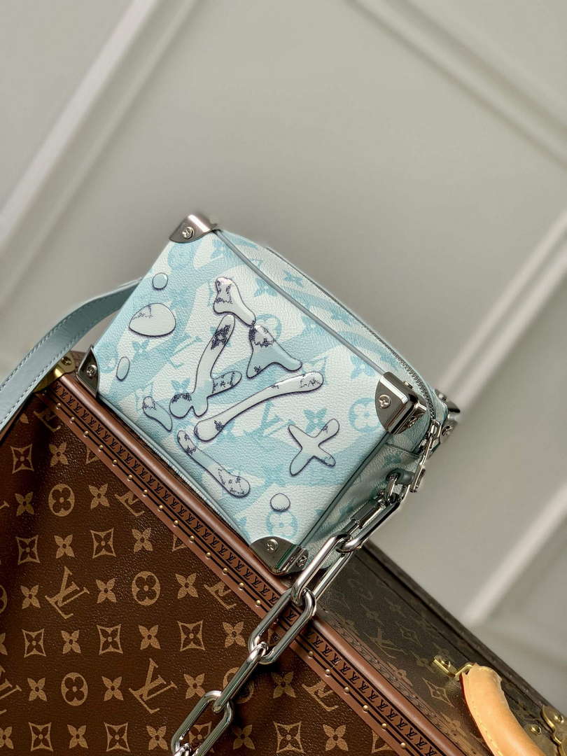 LV M22588 Louis Vuitton Mini Soft Trunk Bag Crystal Blue