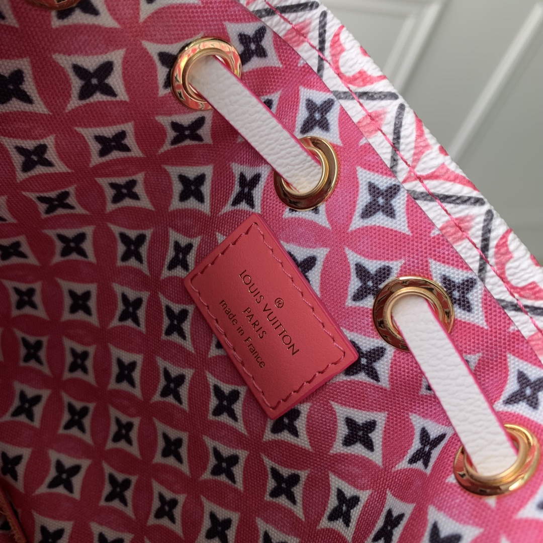 LV M82386 Louis Vuitton Nano No�� Bucket Bag Pink