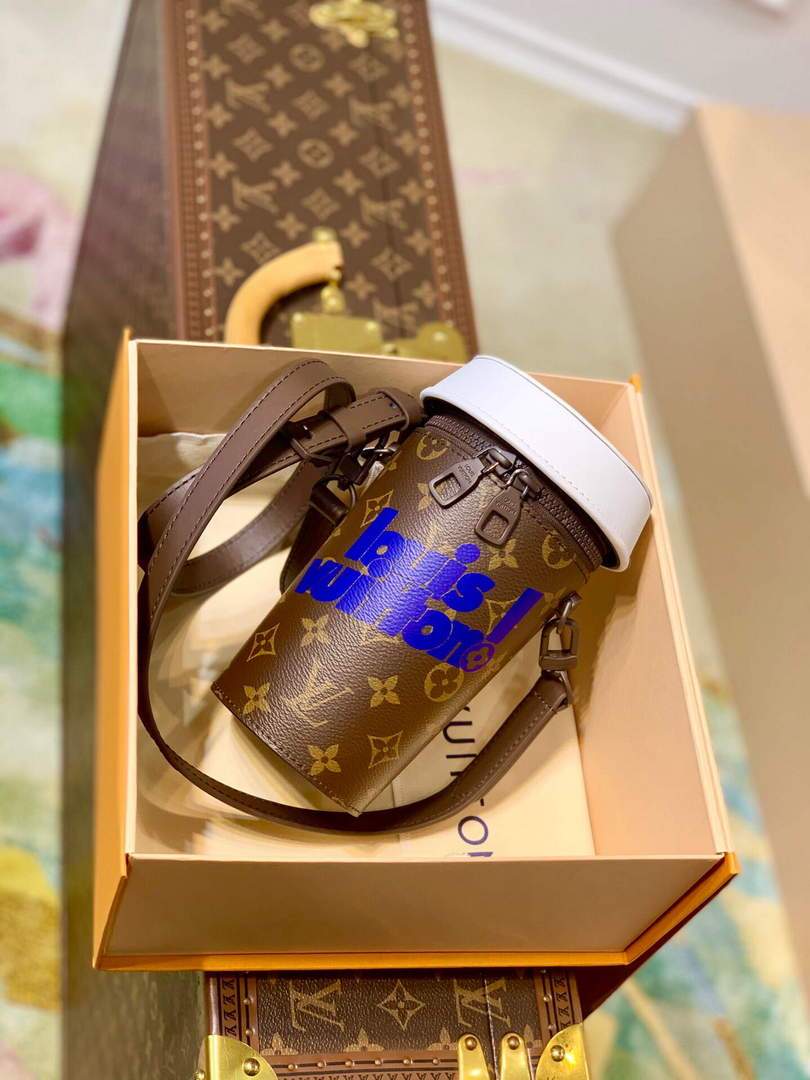 LV M80812 Louis Vuitton Coffee Cup Bag Blue