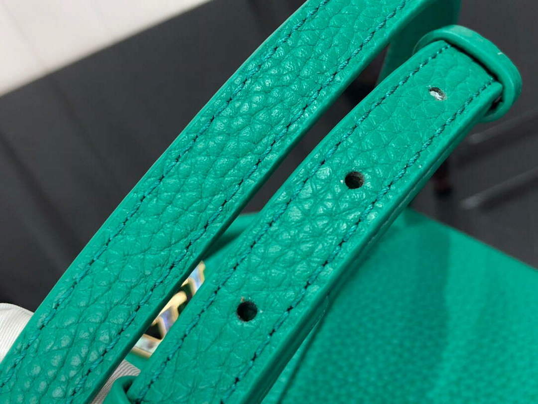 LV M56071 Louis Vuitton Capucines Mini Handbag Green