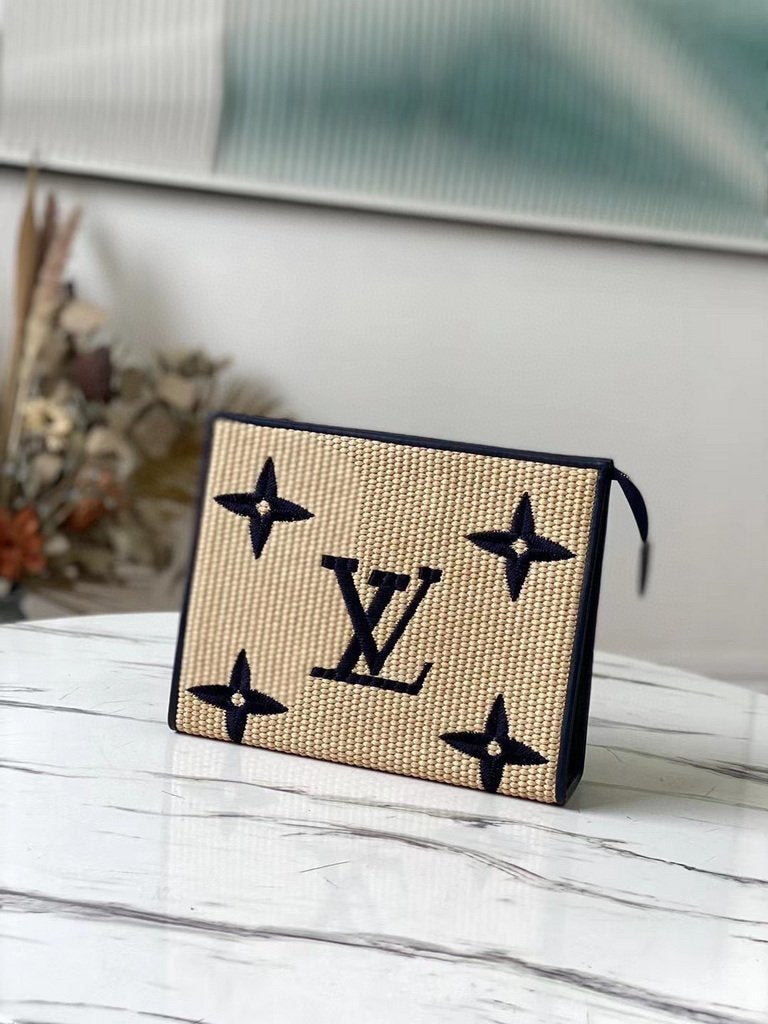 LV M80352 Louis Vuitton M80351 Toiletry Pouch 26 Monogram Canvas Blue