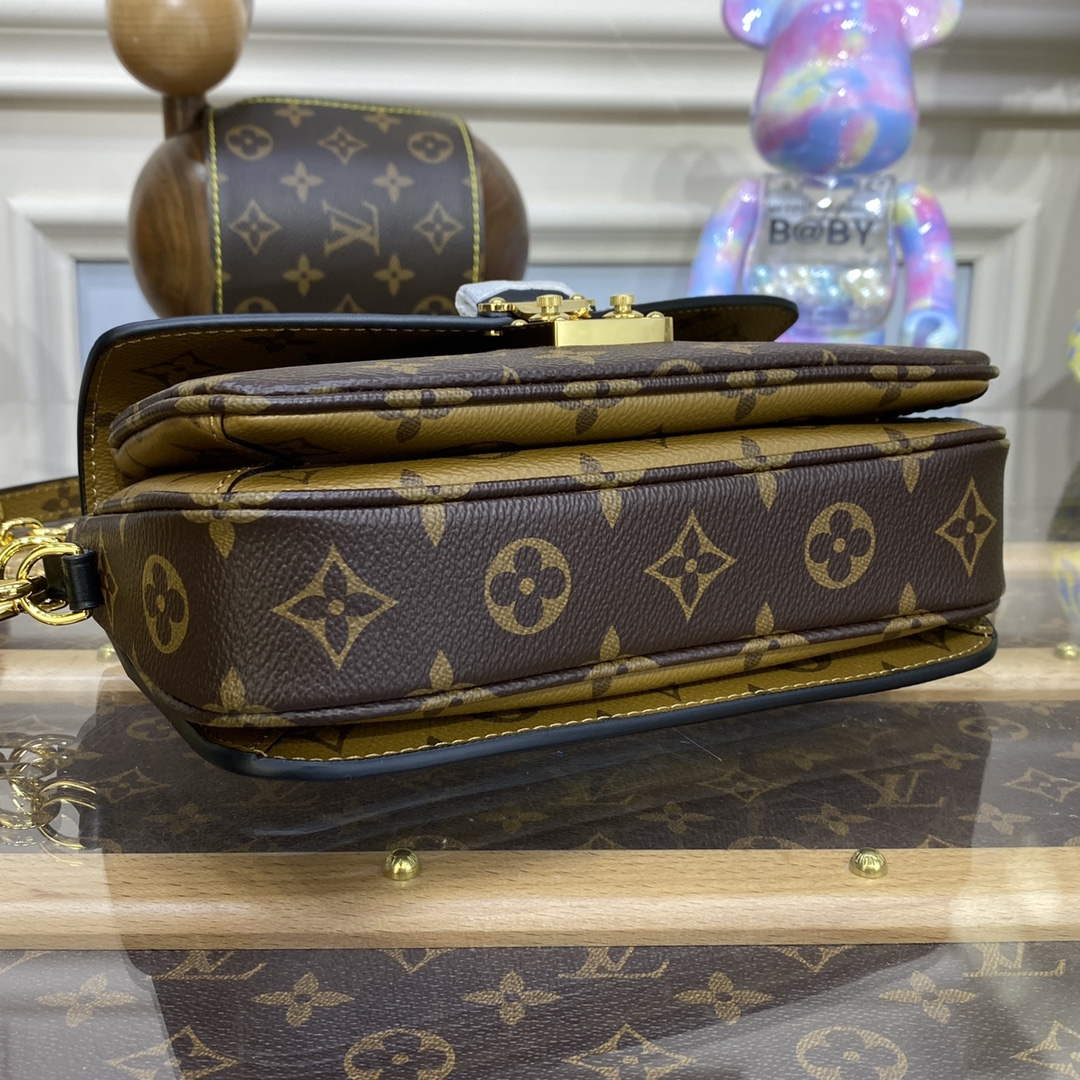 LV M46279 Louis Vuitton Pochette M��tis East West Bag yellow flower