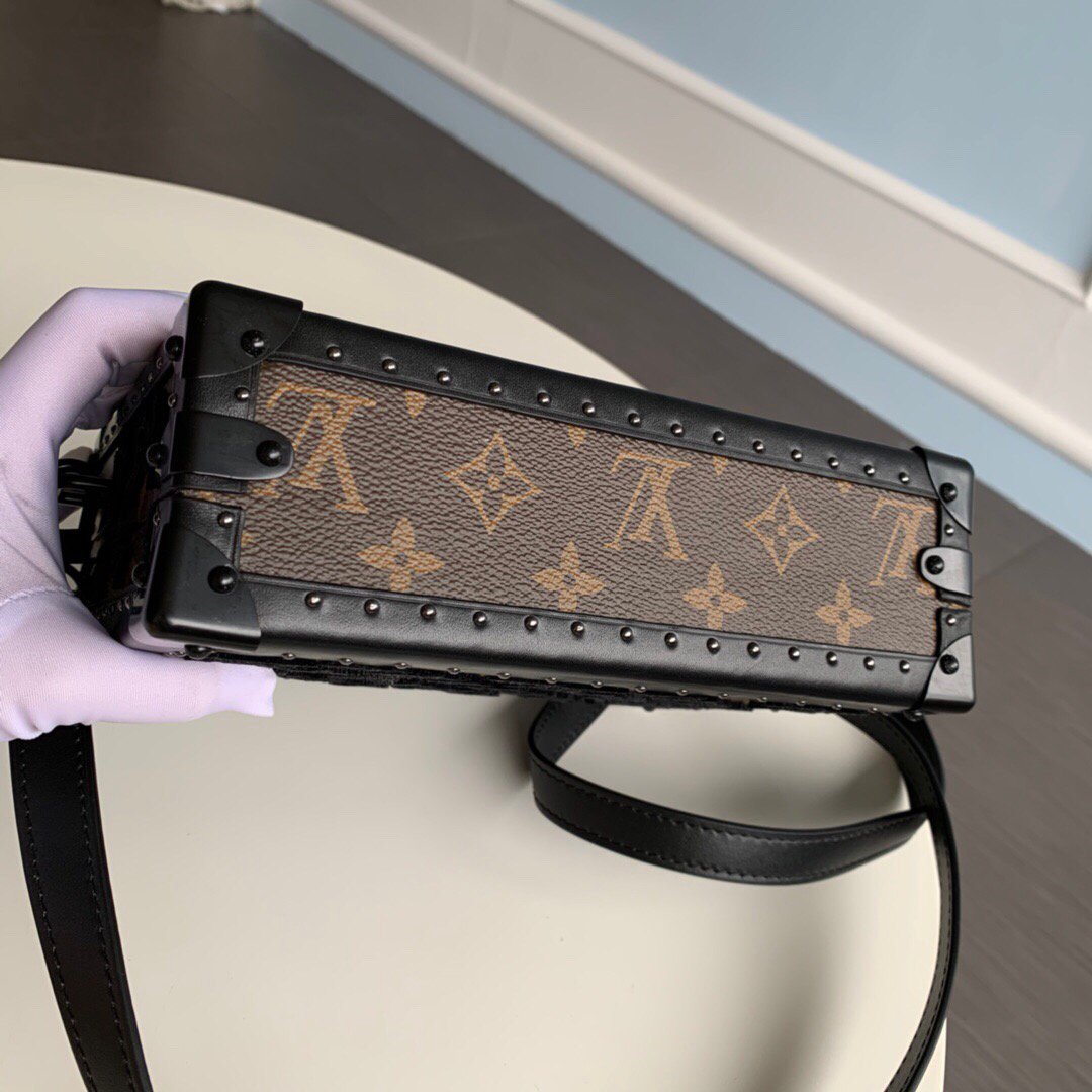 LV M20233 Louis Vuitton Clutch Box Bag M20230 Black