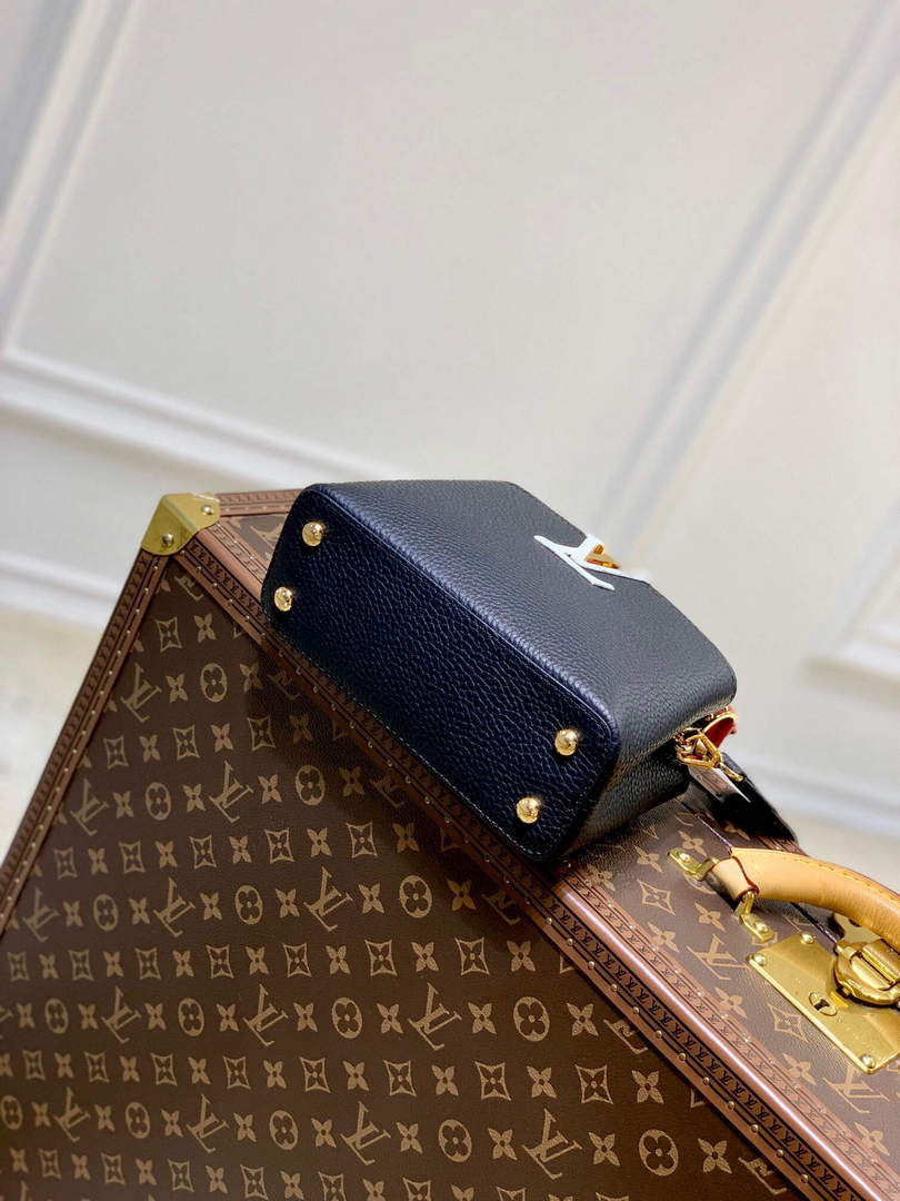 LV M20704 Louis Vuitton Capucines Mini Handbag Black