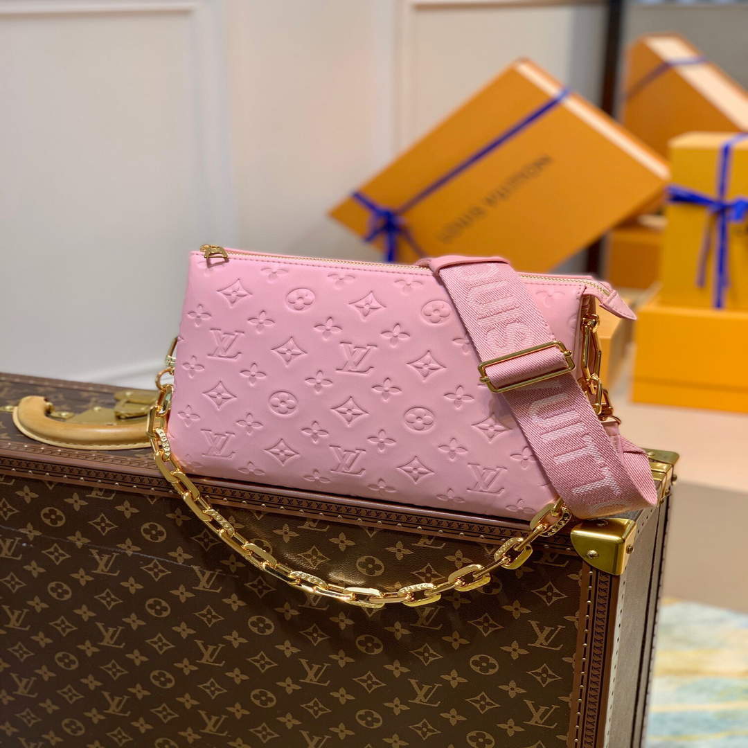 LV M59276 Louis Vuitton Coussin PM Handbag Pink M59277