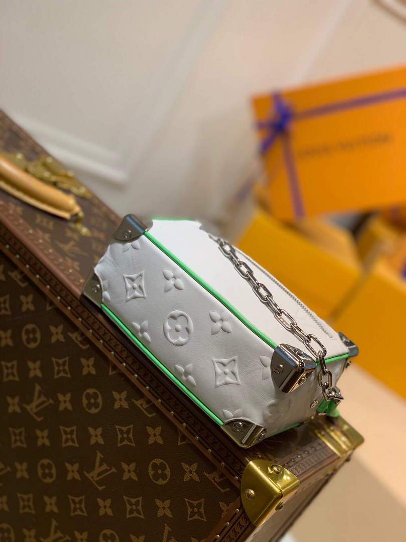 LV M44480 Louis Vuitton Mini Soft Trunk Monogram White M44735 M55702 Bag