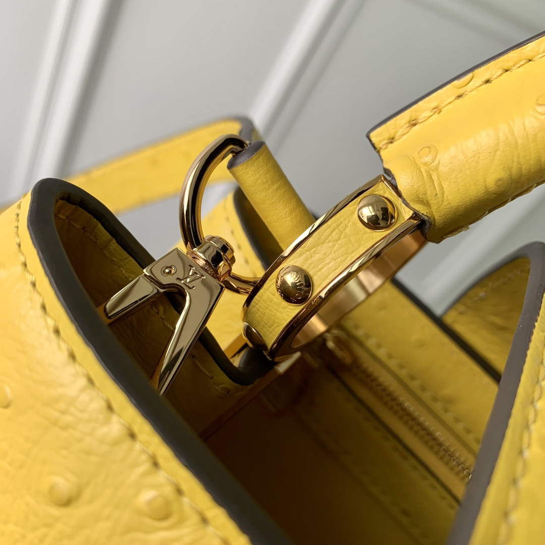LV N81196 Louis Vuitton Capucines MM Handbag Yellow
