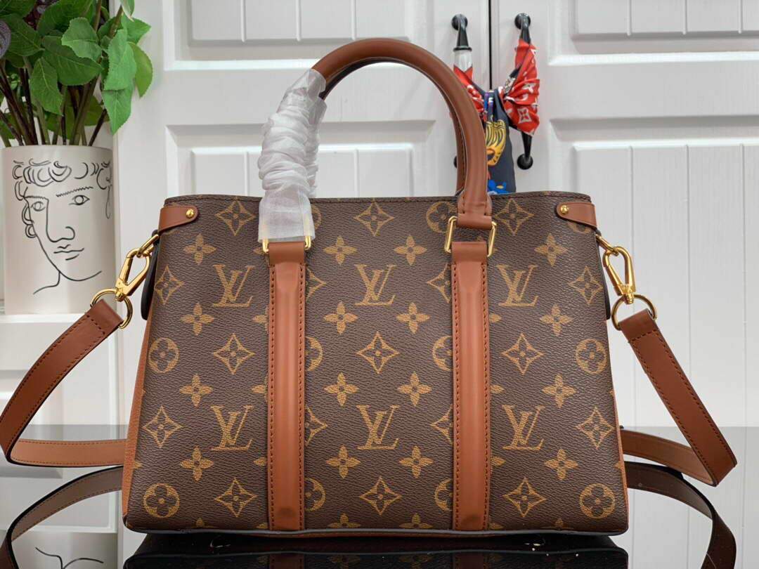 LV M44898 Louis Vuitton Soufflot BB Bag M44817 Monogram Canvas Brown