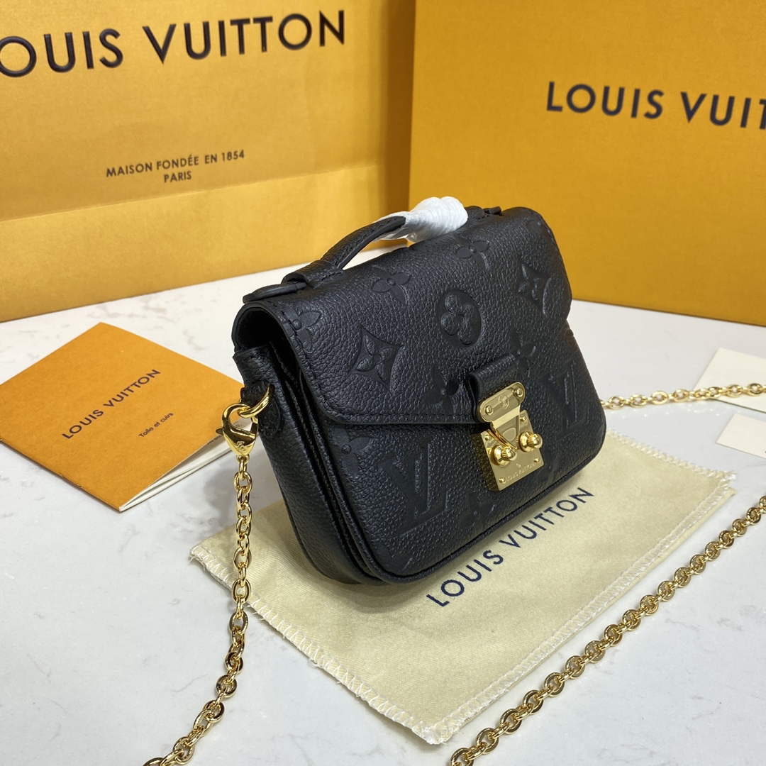 LV M81407 Louis Vuitton Micro M��tis Bag Black