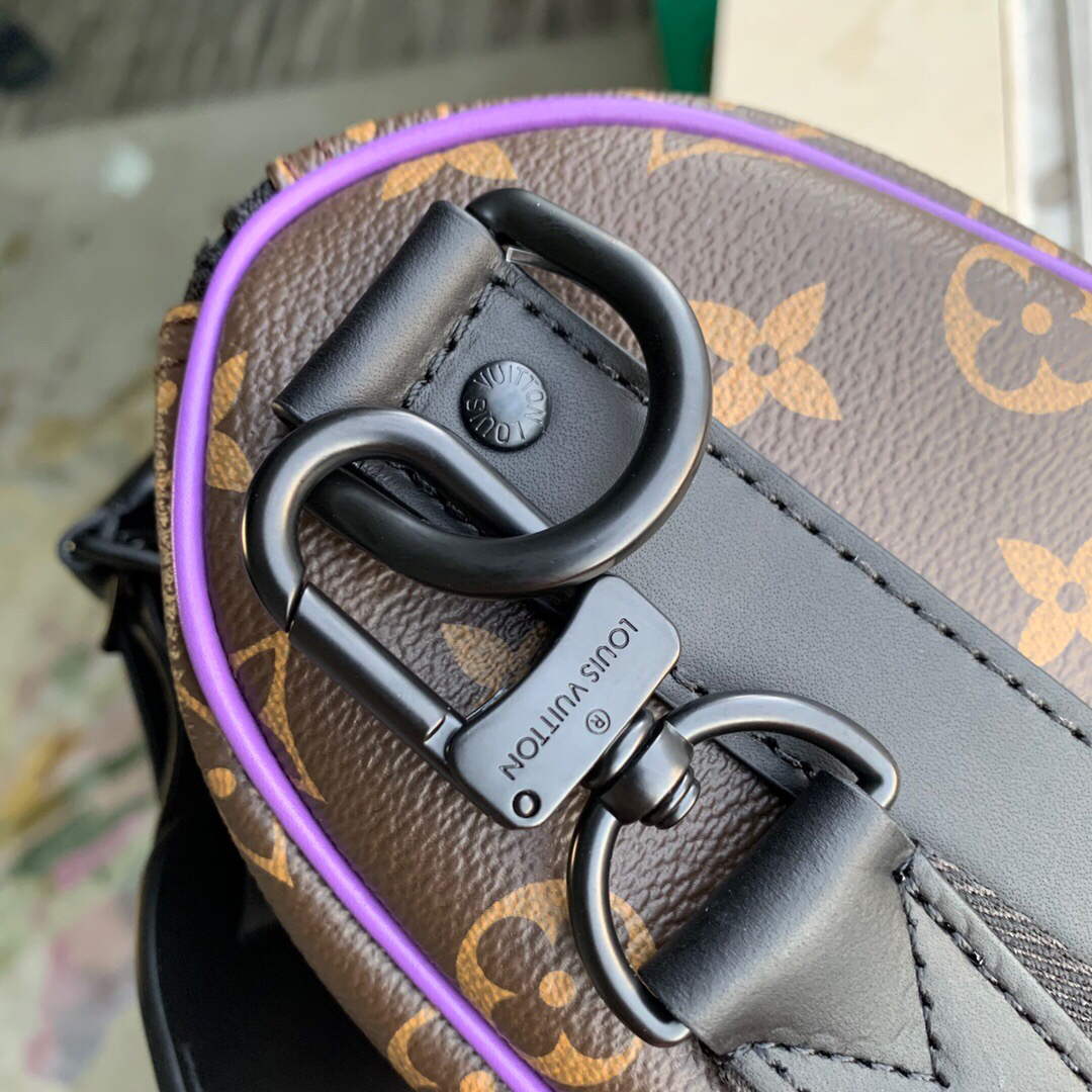 LV M46249 Louis Vuitton Keepall Bandouliere 25 Bag Purple