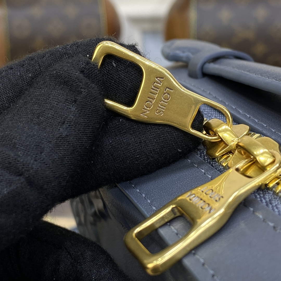 LV M21833 Louis Vuitton Handle Soft Trunk Bag Dark Shadow Grey