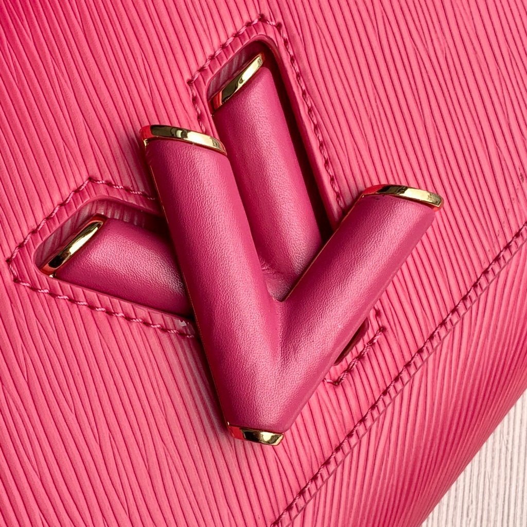 LV M55320 Louis Vuitton M57517 Twist MM shoulder Epi bag Plum
