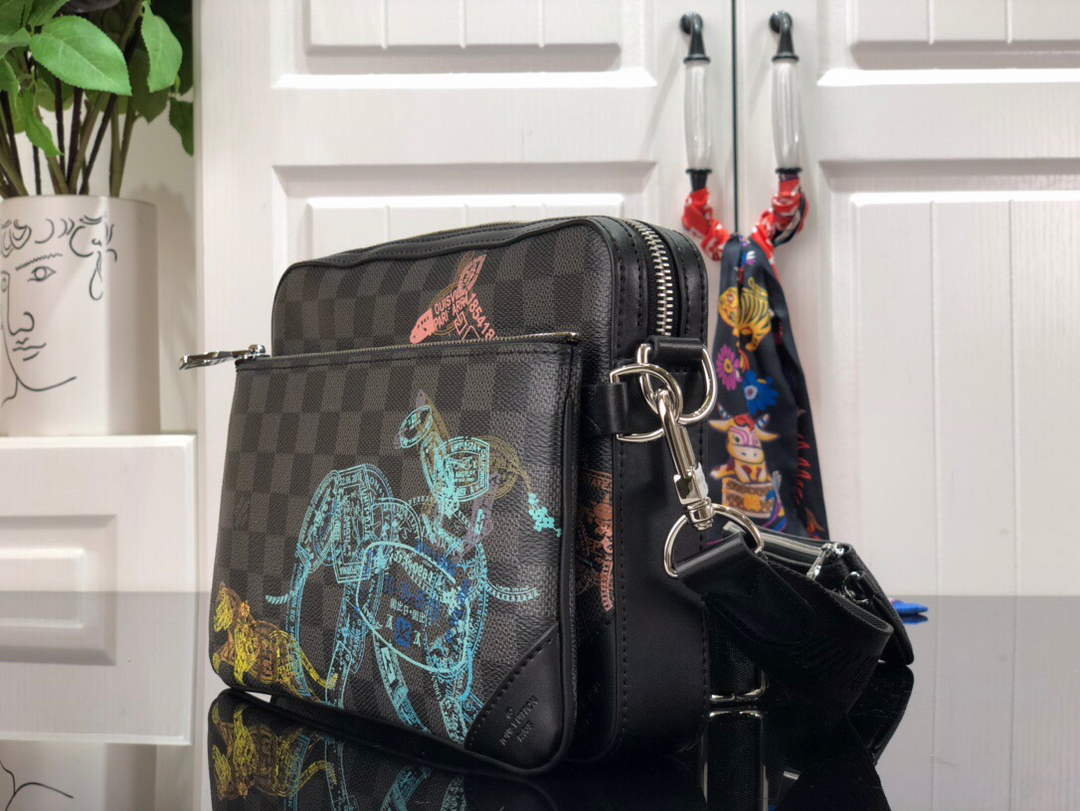 LV N58040 Louis Vuitton Trio Messenger Bag Black