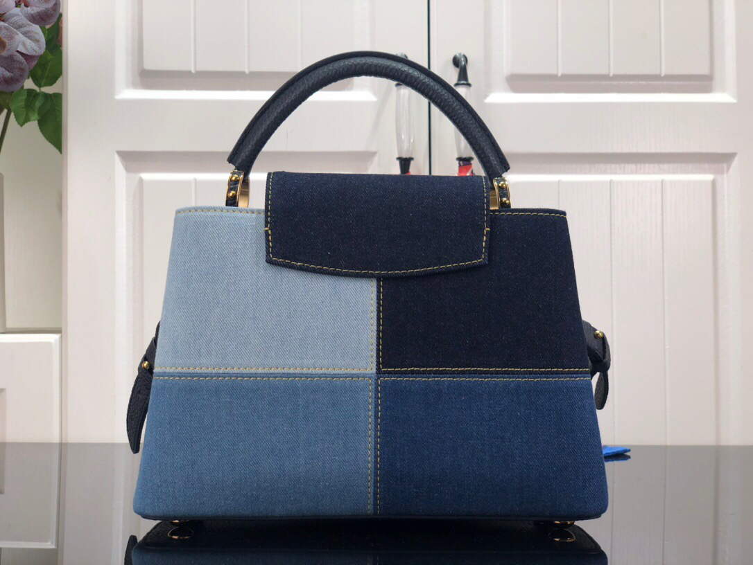 LV M59269 Louis Vuitton Capucines BB Handbag Blue