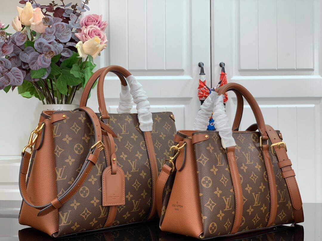 LV M44898 Louis Vuitton Soufflot BB Bag M44817 Monogram Canvas Brown