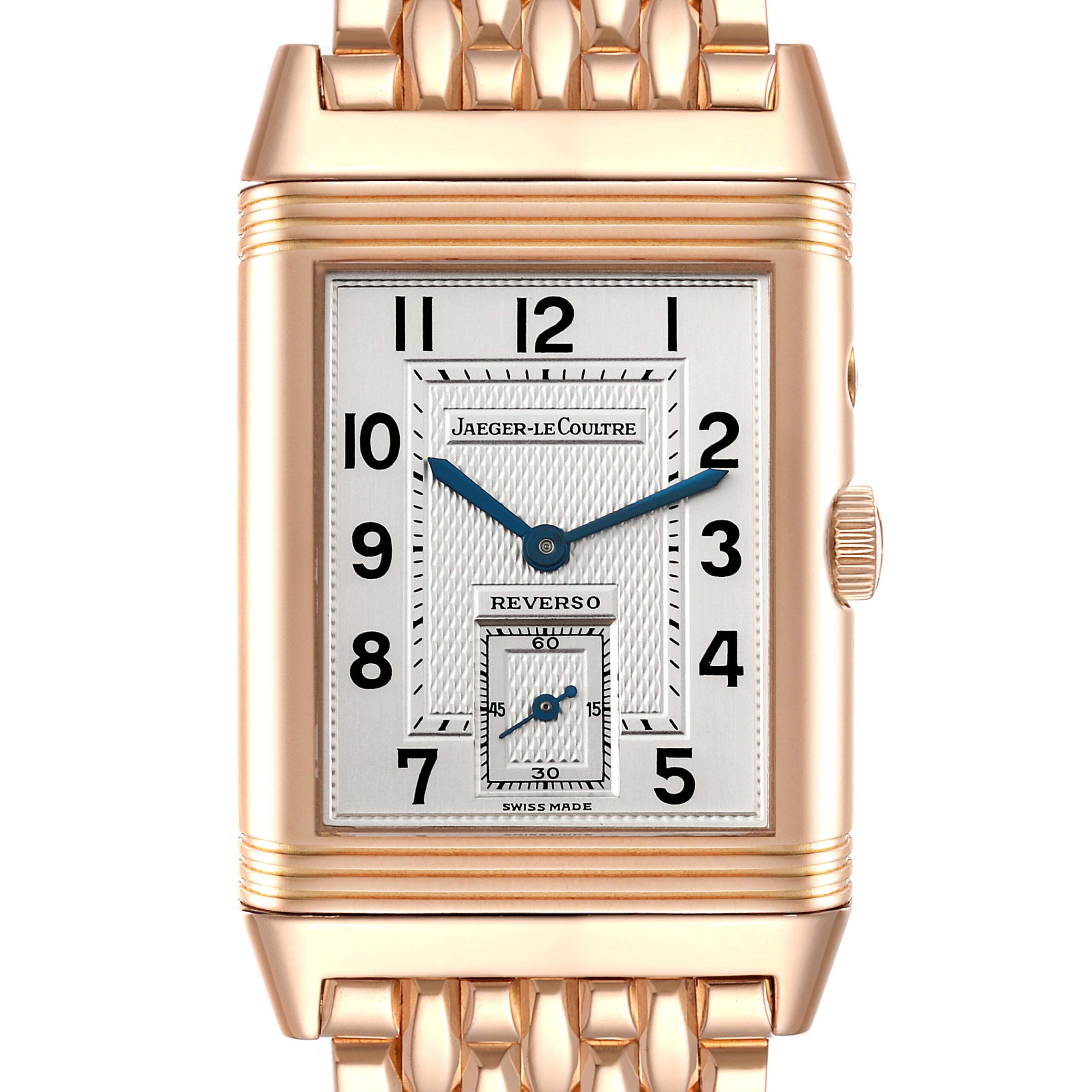 Jaeger LeCoultre Reverso Duo Day Night Rose Gold Watch 270.2.54 Q2702121