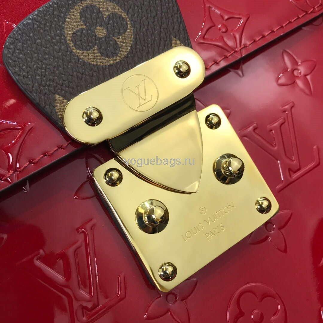 LV M90505 Louis Vuitton Spring Street Monogram Vernis Bag M90468 Red