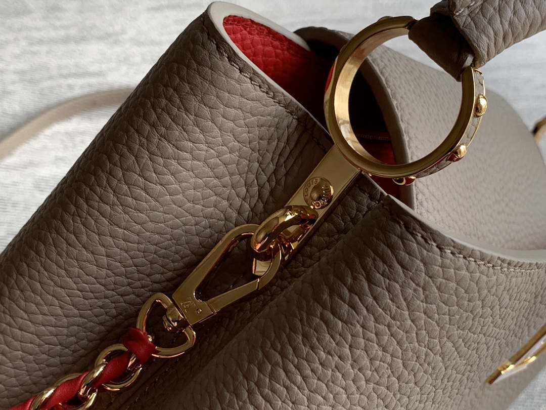 LV M22121 Louis Vuitton Capucines BB Handbag Gray