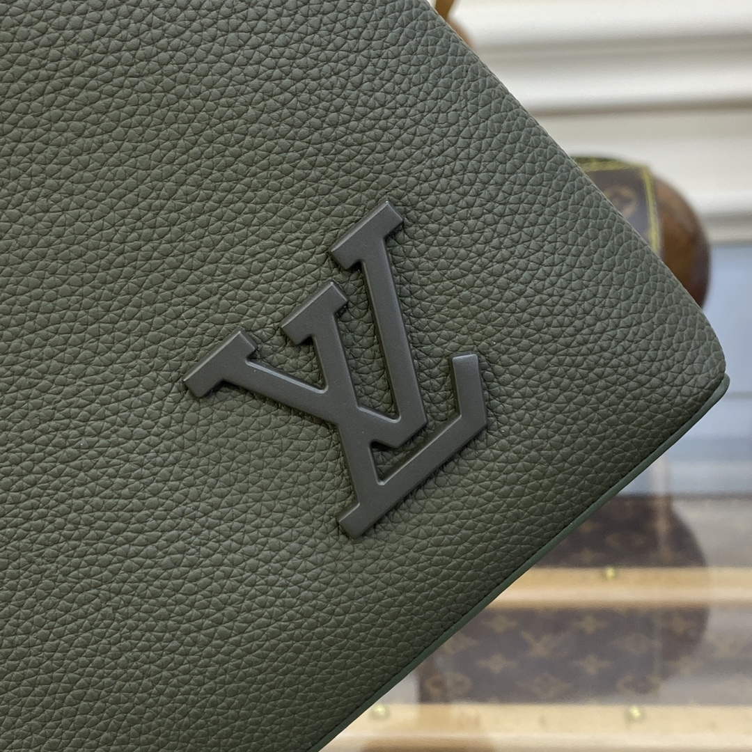 LV M69837 Louis Vuitton Takeoff Pouch Bag ArmyGreen