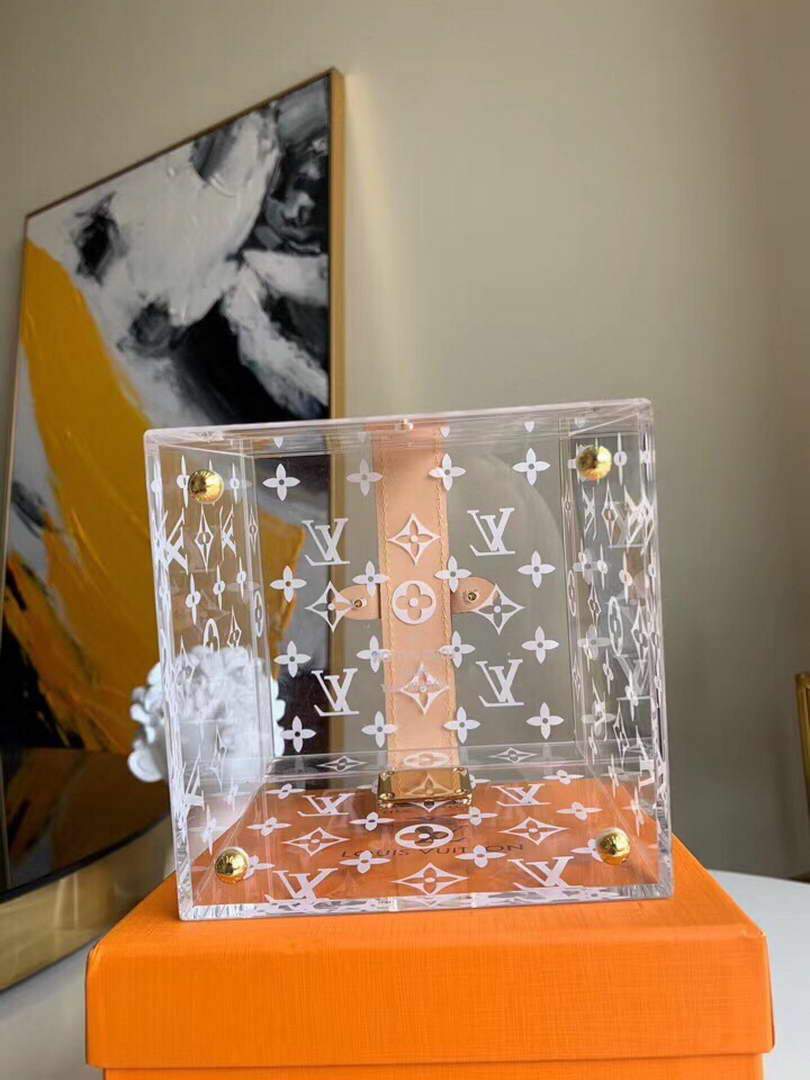 LV GI0481 Louis Vuitton Plexiglass Jewelry Cube Scott Box