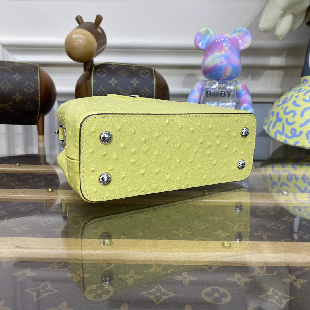 LV N81523 Louis Vuitton Capucines Mini Handbag lemon yellow