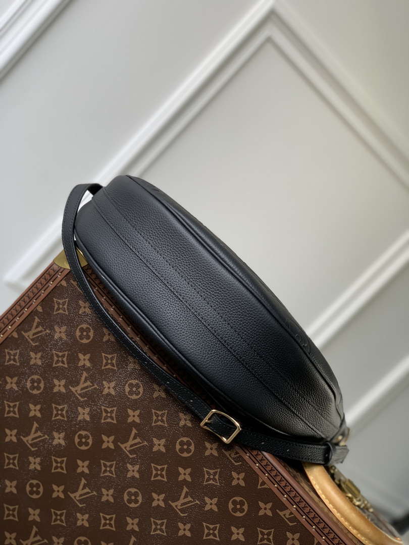 Louis Vuitton LV M46725 Loop Hobo Bag Monogram Empreinte Black