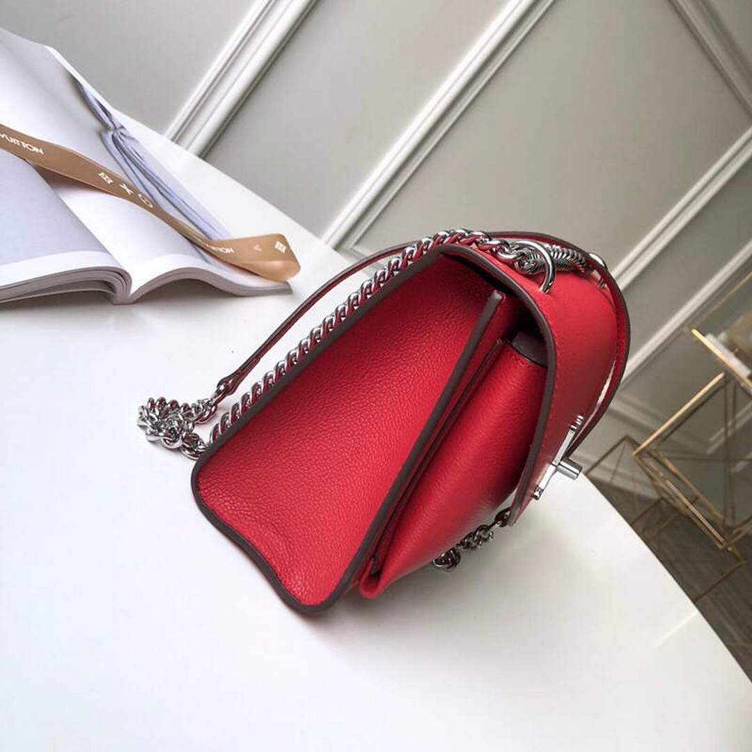 LV M56137 Louis Vuitton Mylockme Chain Bag Red