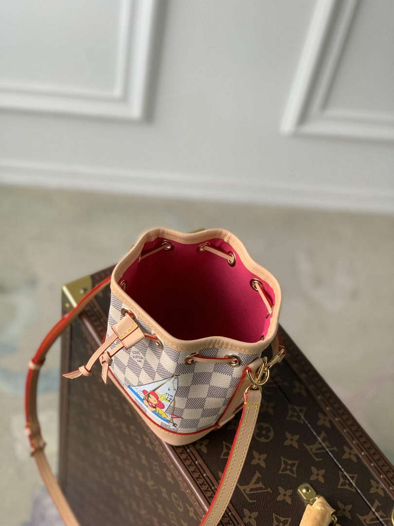 LV N40511 Louis Vuitton Nano No�� Bag Dragon Fruit Pink
