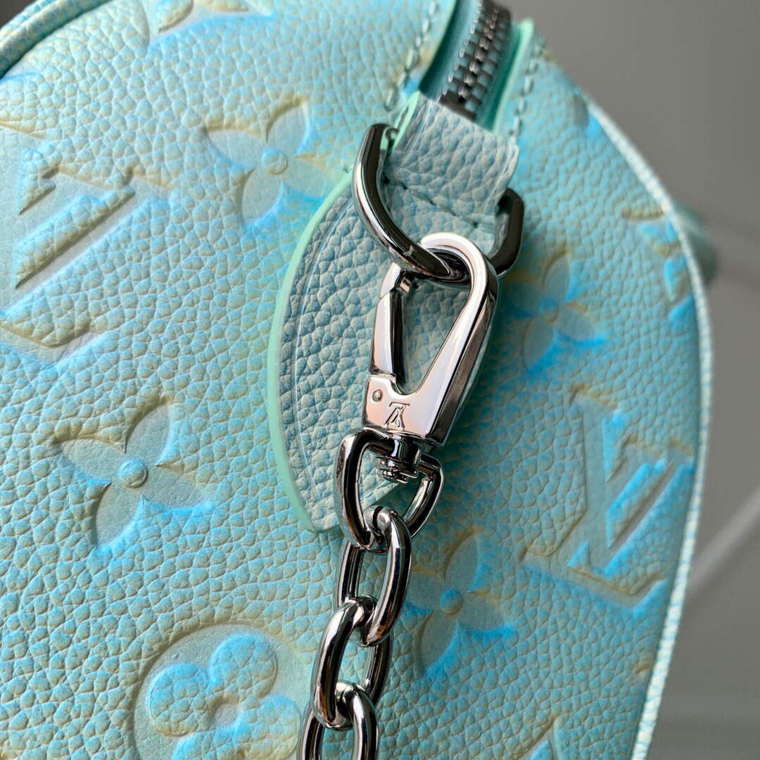LV M46092 Louis Vuitton Speedy Bandouliere 20 Handbag Vert d eau Green