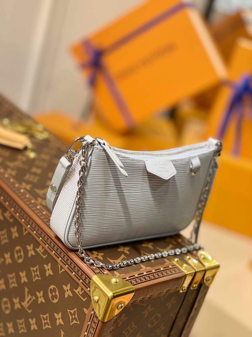 LV M80480 Louis Vuitton Easy Pouch On Strap M80483 Bag Light Blue