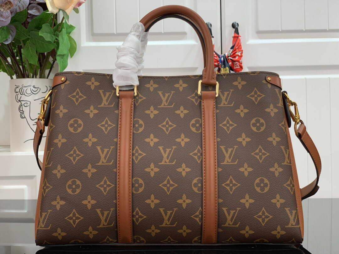 LV M44903 Louis Vuitton Soufflot MM Bag M44817 Monogram Canvas Brown