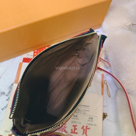 LV M92649 Louis Vuitton Pochette Small Hand Bag in mutlicolor